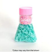 Edible Teal Shimmer Geode Rocks Cake Decoration Sprinkles 100g