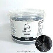 Cake Craft Black Fondant Icing 1kg | No Allergens | Halal