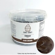 Cake Craft Dark Brown Fondant Icing 1kg | No Allergens | Halal