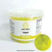 Cake Craft Light Green Fondant Icing 1kg | No Allergens | Halal