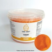 Cake Craft Orange Fondant Icing 1kg | No Allergens | Halal