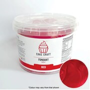 Cake Craft Red Fondant Icing 1kg | No Allergens | Halal