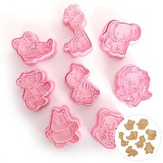 Jungle Animals Cookie Cutter Stamper Set Pk 8
