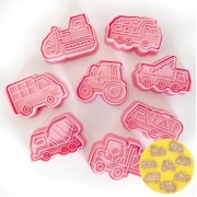 Truck Shapes Cookie Cutter Stamper Set (Pk 8)