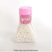 Edible Small White Sugar Pearls Cake Sprinkles