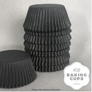 Black Paper Cupcake 408 Baking Cups Pk 200