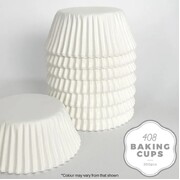 White Paper Cupcake 408 Baking Cups Pk 200