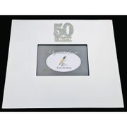 50th Birthday Diamante Signature Photo Frame With Pen
