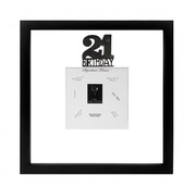 21st Birthday Black Signature Photo Frame With Pen