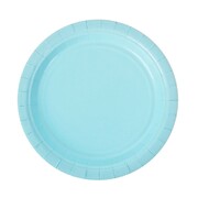 Sky Blue Round 18cm Paper Plates Pk 20