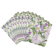 Wisteria Flowers Floral Paper Lunch Napkins 2 Ply 33cm Pk 20 
