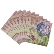 Hydrangea Flowers Floral Paper Lunch Napkins 2 Ply 33cm Pk 20 