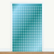 Blue Foil Curtain Backdrop 100cm x 200cm | Metallic Party Photo Background Decoration