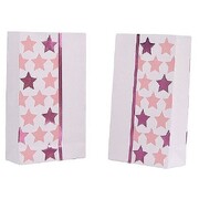 Pink Stars Paper Party Loot Bags Pk 6