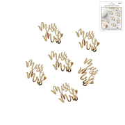 Jumbo Metallic Gold Miss to Mrs Confetti Scatters 8g