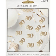 Metallic Gold 50 Jumbo Confetti Scatters 8g