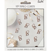 Metallic Rose Gold 18 Jumbo Confetti Scatters 8g