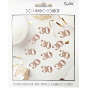 Metallic Rose Gold 30 Jumbo Confetti Scatters 8g