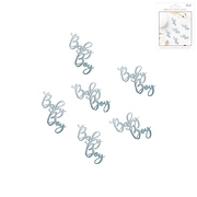 Jumbo Metallic Blue Baby Boy Confetti Scatters 8g