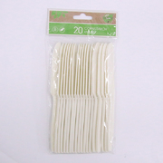 Eco Friendly Eggshell White Cornstarch Knife Knives (Pk 20)