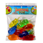 Animal Pops 350ml (Mixed Colours) Pk 10 