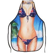 Aussie Bikini Print Australia Day Apron