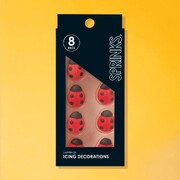 SPRINKS LadyBug Edible Icing Decorations Pk 10