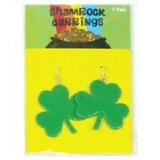 St. Patrick's Day Green Shamrock Earrings (1 Pair)