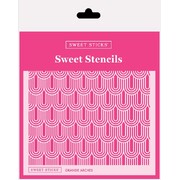 Sweet Sticks Cake Stencil Grande Arches 140mm Reusable Decorating Stencil