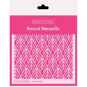 Sweet Sticks Cake Stencil Grande Leaf 140mm Reusable Decorating Stencil