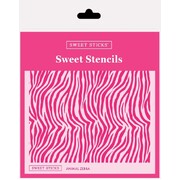 Sweet Sticks Cake Stencil Zebra Stripes 140mm Reusable Decorating Stencil