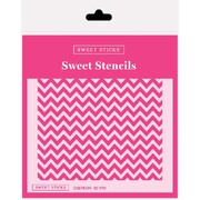 Sweet Sticks Cake Stencil Chevron 140mm Reusable Decorating Stencil