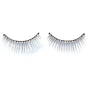 Black Diamante Eyelashes With Glue (1 Pair)