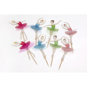 Ballerina Ballet Cake Topper Picks (Pk 8)