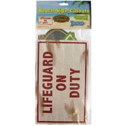 Scene Cutout Beach Signs 14in Pk4 (Assorted Designs)