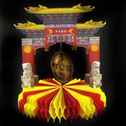 Asian Gong Centrepiece 25cm Pk1 