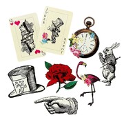 Truly Alice in Wonderland Tea Party Cutouts Decorations Pk 8 Props
