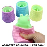 Assorted Colours Pop Up Squeeze Frog Party Favour Pk 1