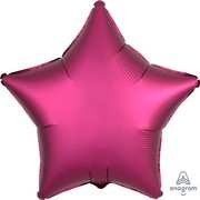 Satin Hot Pink 19in. Star Foil Balloon Pk 1