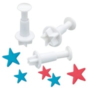 Cake Decorating Star Plunger Cutter Set (Pk 3)