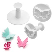 Cake Decorating Butterfly Plunger Cutter Set (Pk 3)