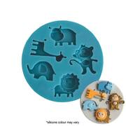 Mini Delta Cuties Safari Animals Silicone Mould