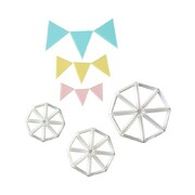 Cake Decorating Easy Bunting Cutter Set (Pk 3)