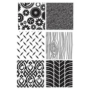 Cake Decorating Imprint Mat Texture Sheet Manly Designs Pk 6