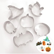 Halloween Shapes Metal Cookie Cutter Set (Pk 6)