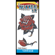 Vintage Rose Temporary Tattoo (Pk 1)