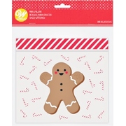Gingerbread Man Resealable Party Treat Bags (Pk 20)