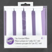 Cake Decorating Grecian Pillars 5in 12.7cm Pk4 
