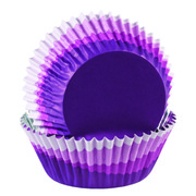 Purple Ombre Foil Lined Cupcake Cases Pk 36