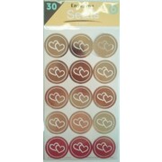 Gold Hearts Seals (30 Seals)